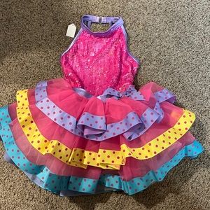 Colorful dance costume
